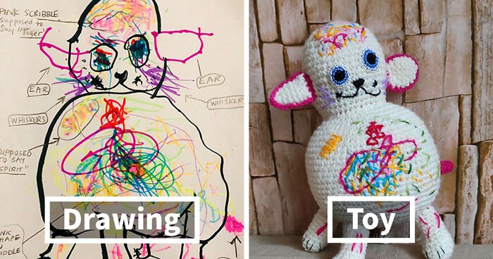 I Create Cute Children's Toys From Their Unique Drawings (46 Pics)