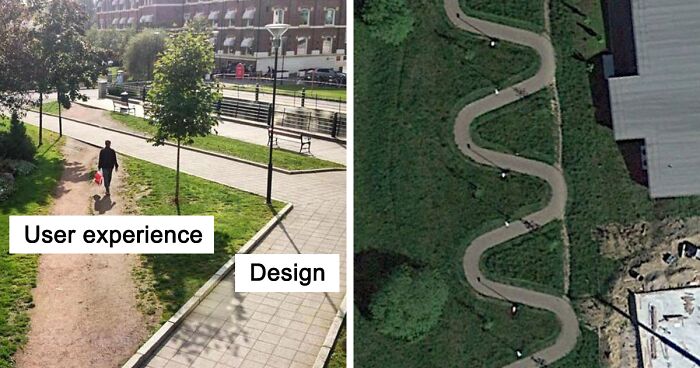 102 Times Humans Chose To Walk A Different Path Than The Urban Planners Expected Them To