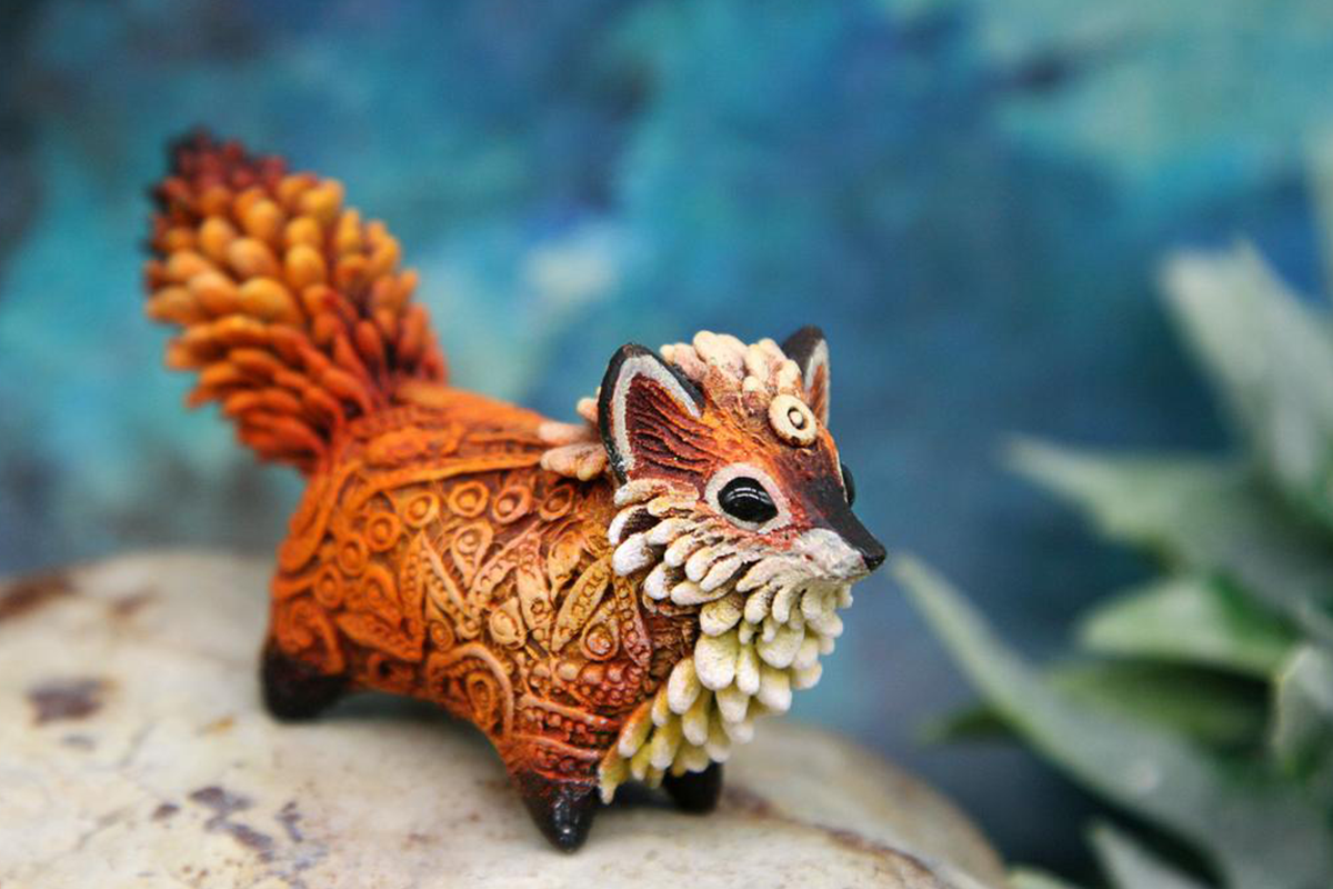cool clay animal sculptures