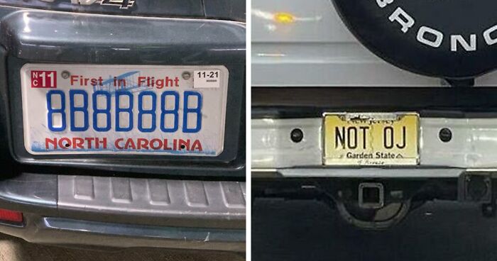 208 Creative, Witty, Or Straight Up Funny License Plates People Have Spotted On The Roads