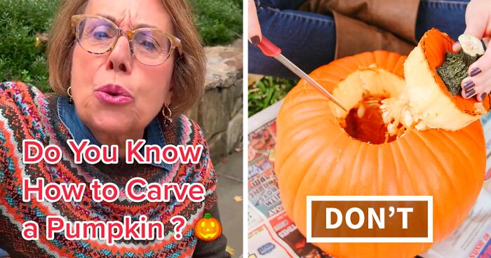 Grandma With 2.6M Followers On TikTok Shares Tips To Take Your Pumpkin Carving Game To Another Level