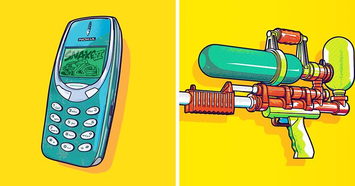 I’m From The Nineties And I Love To Draw Objects From My Childhood (29 Pics)