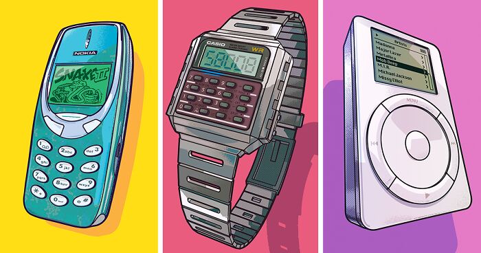 I Drew My Childhood Objects From The Nineties (29 Pics)