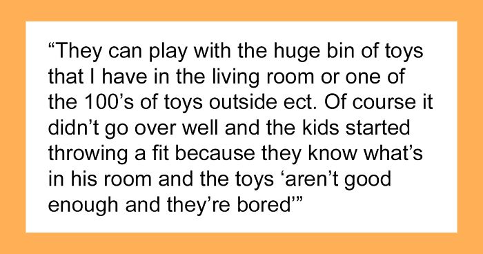 Mom Puts A Lock On Her 4-Y.O. Son's Door To Not Let Her Friends' And Relatives' Kids Destroy His Favorite Toys