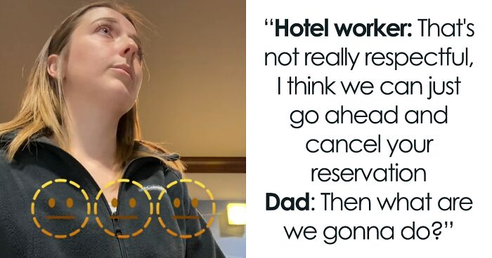 Hotel Employee Is Celebrated For Her Patience After Video Of Her Dealing With A Manipulative Dad Goes Viral