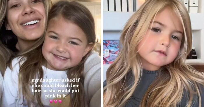 Mother Thinks It's Unfair She Got Mom-Shamed For Allowing Her Five-Year-Old To Express Herself By Bleaching Her Hair