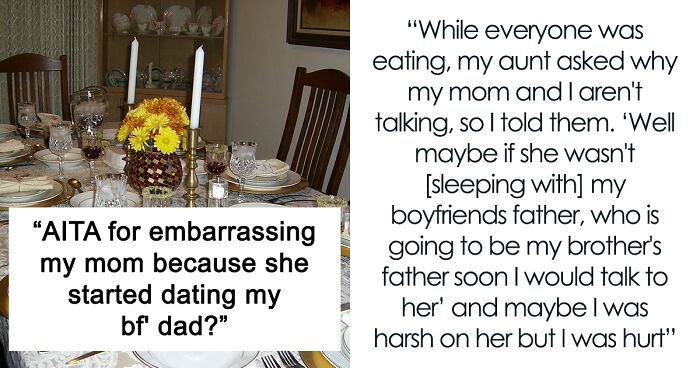 Couple Of 4 Years Find Out Their Parents Are Dating, The Daughter Gets Called A Jerk For Embarrassing Her Mom In Front Of Family