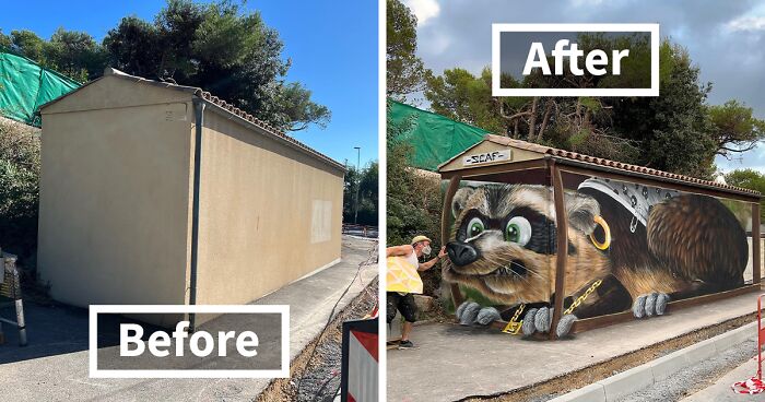 This Graffiti Artist Might Surprise You With His Talent To Turn Dull Locations Into Realistic-Looking Works Of Art (26 New Pics)