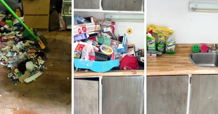 Woman Starts Cleaning “Unlivable” Homes For People Incapable Of Doing So Themselves, Gains 4.6M Followers Who Encourage Her To Continue