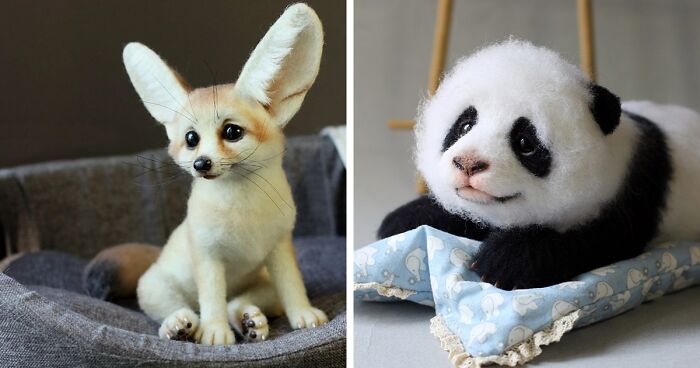 41 Adorable Needle-Felted Wool Animals Made By This Artist