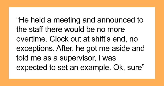 Catering Worker Is Told That Overtime Is Canceled, So They Comply Maliciously And Leave As Soon As Their Shift Is Over