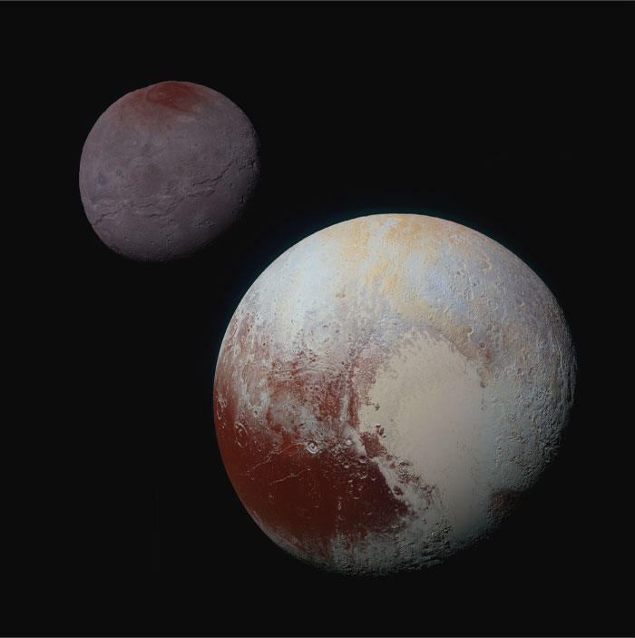 Picture of Pluto in space