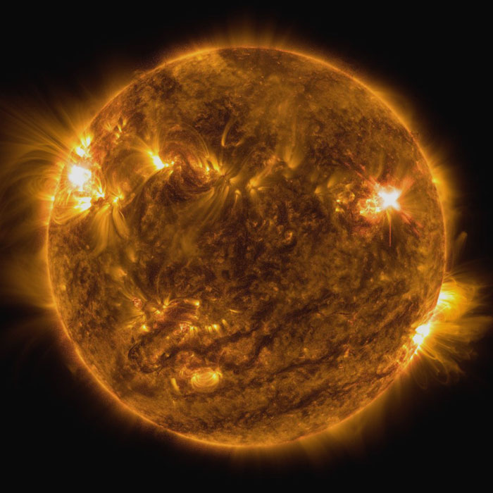 Picture of sun in space