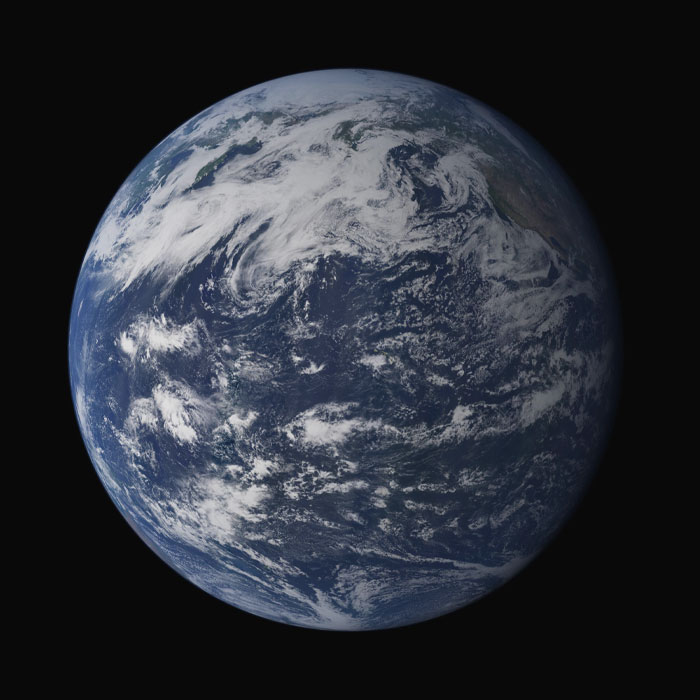 Picture of Earth in space