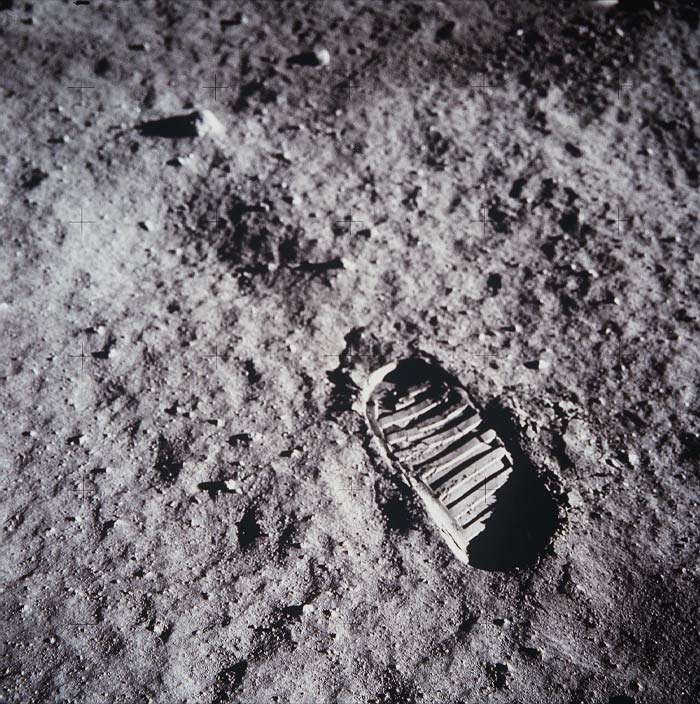Foot print on the moon