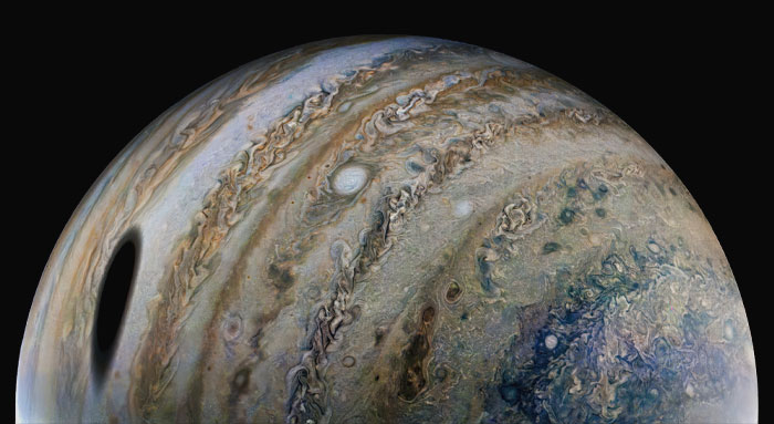 Picture of Jupiter in space