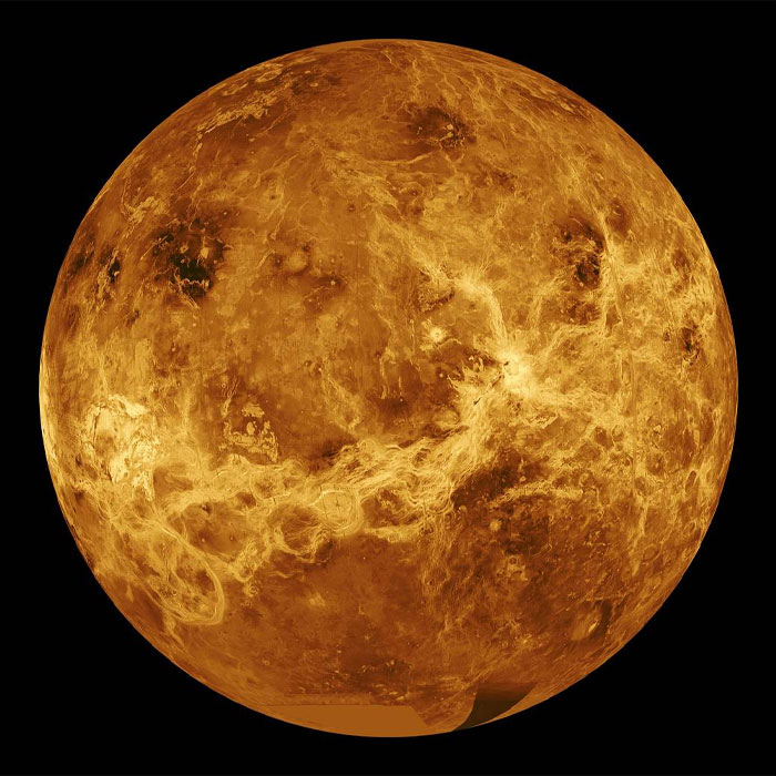 Picture of Venus surface in space