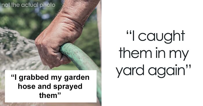 Guys Chases Neighbors' Kids Out Of His Yard With A Garden Hose For Destroying His Strawberries, Now A Parent Wants To Sue Him For Ruining Kid's iPhone