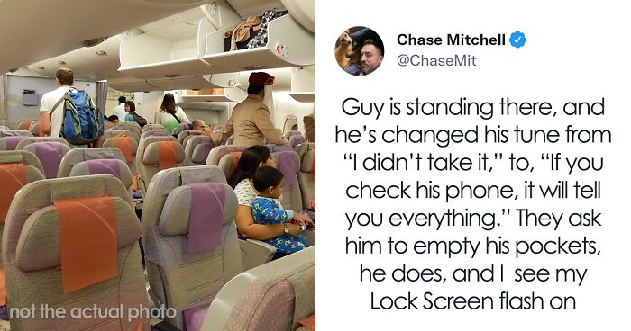 This Twitter User Goes Viral Online With Almost 41K Likes For Sharing How He Got His Phone Stolen While Traveling On A Plane