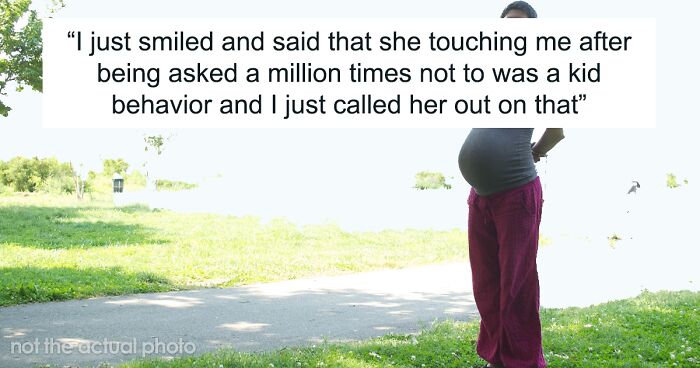 Pregnant Woman Is Done With Mother-In-Law Touching Her Baby Bump Without Permission, Tells Her Off Like A Kid In Front Of The Family