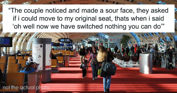 Cunning Couple's Plan To Prank A Stranger Before Their Flight Departure Fails As The Passenger Ends Up Receiving Extra Leg Room