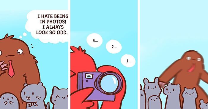 Artist Creates Wholesome “Cat’s Café” Comics Exploring Important Topics Such As Anxiety, Diversity And Empowerment (72 Pics)