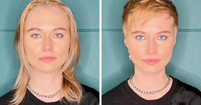 36 Women Before And After Having Their Hair Cut Short As Shared By Hairstylist Kristina Katsabina (New Pics)