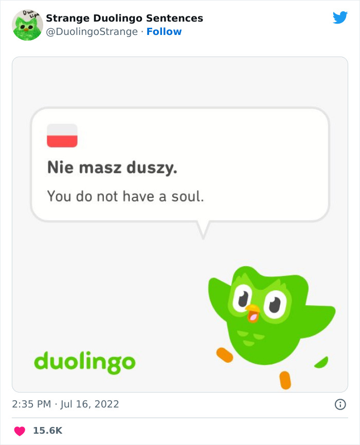 49 Of Duolingo’s Funniest And Most Random Translation Prompts, As Shar ...