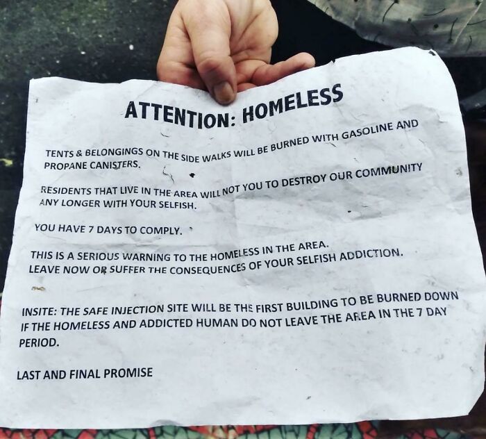 Flyers Posted In Vancouver’s Dtes