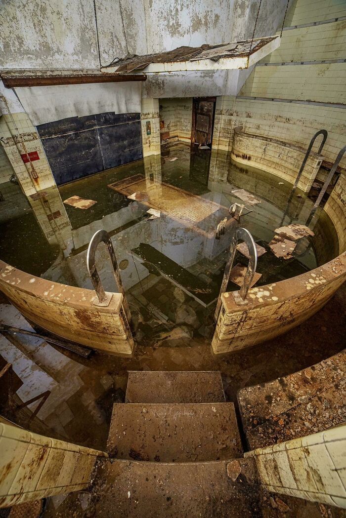 Flooded Autopsy Theatre In The Basement Of A Charity Hospital