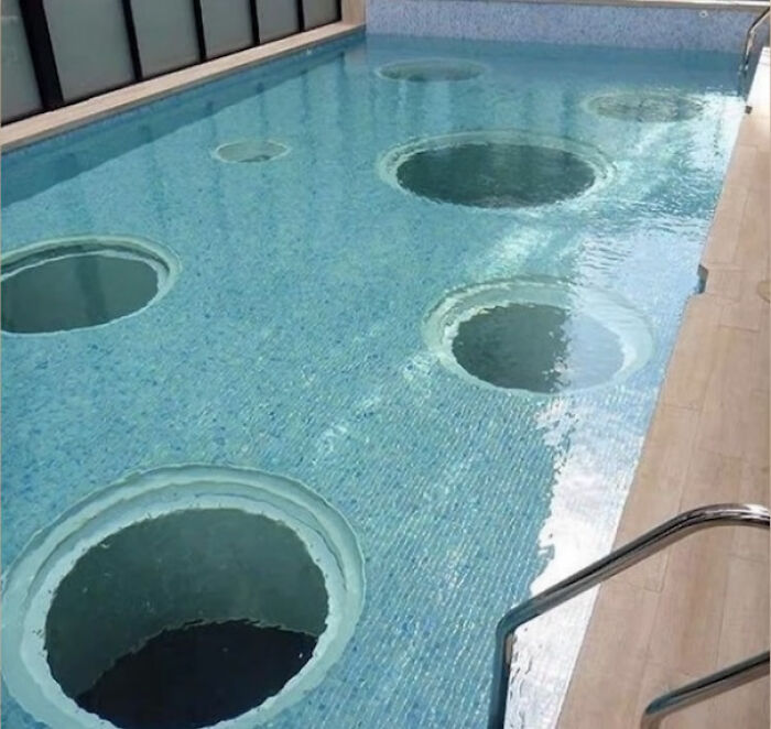 "A Pool With Holes" I Saw This And I Thought Y'all Would Have Something To Say About This