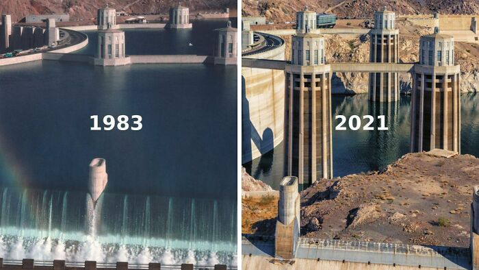 Lake Mead. Not Only Is The 2021 Pic Bad News, But Also Creeps Me Out
