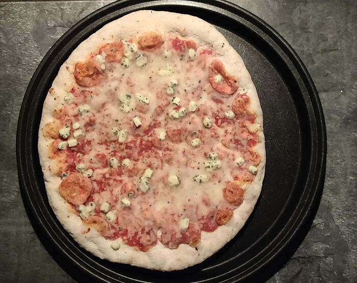 Either The Dish Grew Or Dr. Oetker Is Shrinking Their Frozen Pizzas, They Used To Fit Perfectly