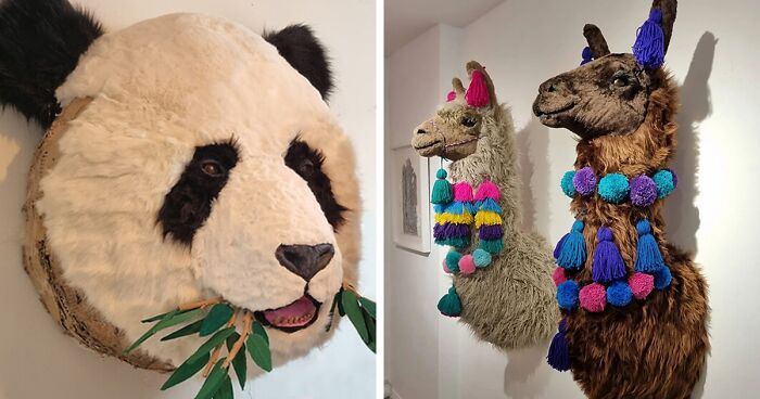 London-Based Artist Is Motivated To Produce Art That Helps Protect Endangered Animal Species By Reusing Discarded Materials For His Life-Like Sculptures (22 Pics)