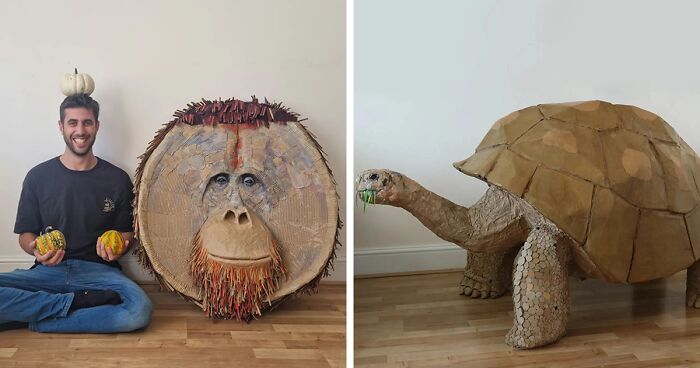 This Artist Found A Sustainable And Original Way To Create Majestic Paper-Based Sculptures While Raising Awareness For Endangered Animal Species (22 Pics)