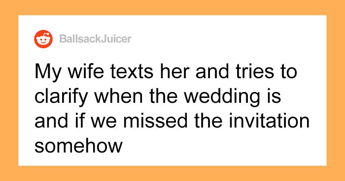 Relatives Invoice Bride For Wedding Signage After Finding Out They Weren’t Invited, Family Drama Ensues