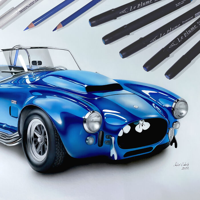 I Started Drawing Cars After A Break Of Over 20 Years, And Here Are 9 Pictures Of My Best Work