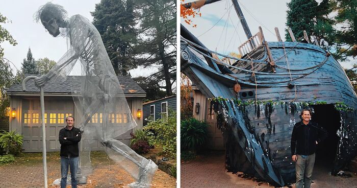 Architect Dad Stuns TikTok Users With 8 Jaw-Dropping Halloween Sculptures