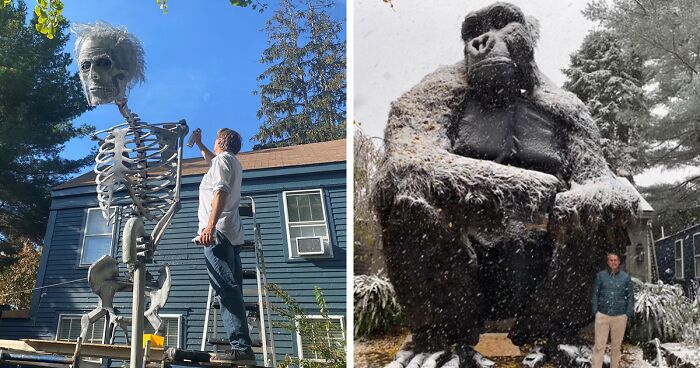 Architect Dad Builds Huge Halloween Installations, Goes Viral With Nearly 8M Views