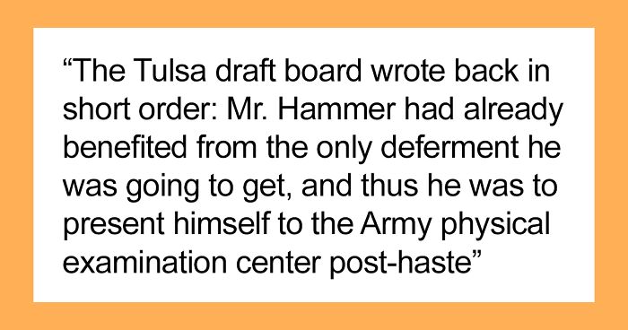 Chemical Engineer Didn’t Want To Be Drafted To The Vietnam War, Found A Way To Increase His Heart Rate To Trick The Army Doctors Into Thinking He Couldn’t Go