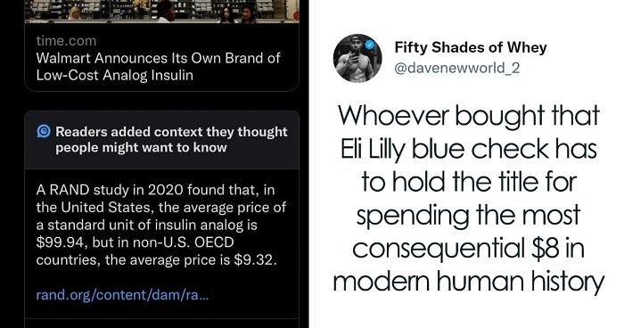 In The Midst Of Twitter's Verification Chaos, Elon Musk Defends High Insulin Prices Company Charges And Gets Corrected By Twitter