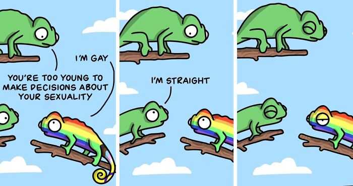 This Artist Continues To Create Funny And Relatable Queer Chameleon Comics (34 New Pics)