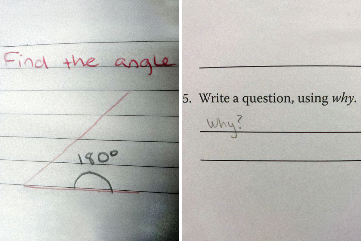 funny exam answers by kids