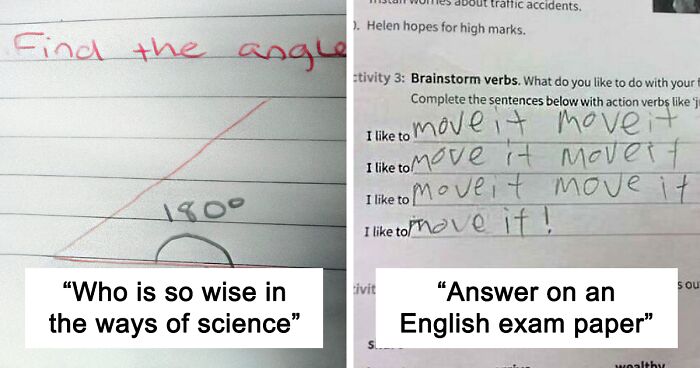 114 Funny And Genius Test Answers From Kids Who Will Probably Go Far In Life (New Pics)