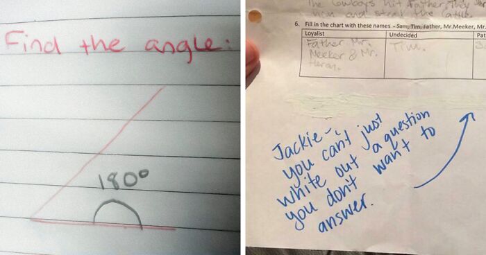 114 Times Kids Tried To Outsmart Teachers With Their Brilliant Test Answers (New Pics)