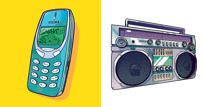 I Drew One Object From The Nineties Every Day For 29 Days Straight, Here’s The Result