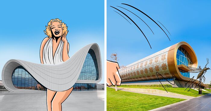 This Illustrator Turns Landmarks And Buildings Into Playful Illustrations (64 New Pics)