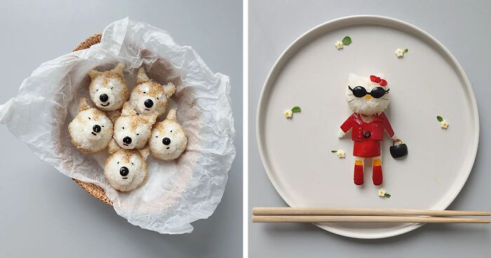 This 39-Year-Old Korean Food Artist Makes The Cutest Meals (55 Pics)