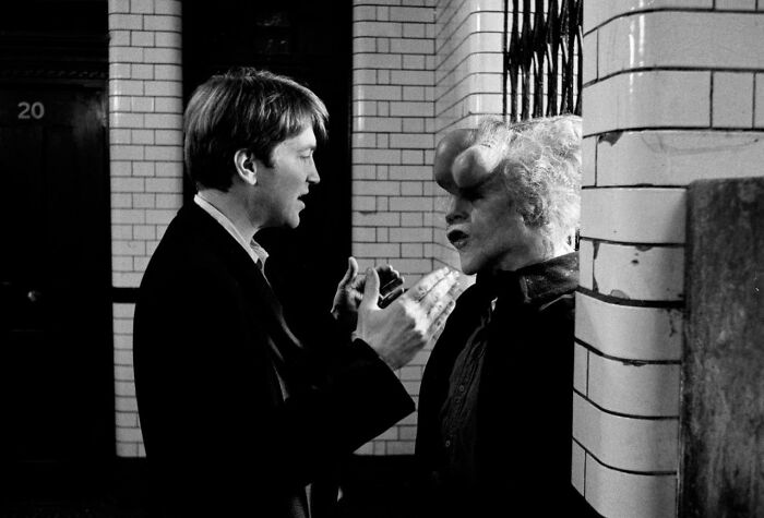 David Lynch And John Hurt On The Set Of Elephant Man (1980)