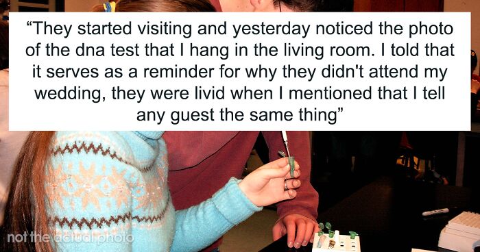 Parents Miss Son’s Wedding Because They Didn’t Believe His Pregnant Wife Was Carrying His Child, He Now Displays The DNA Test In His Living Room